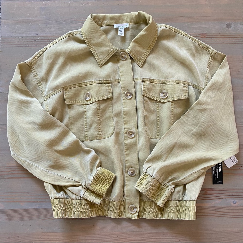 NWT Tribal Lyocell Button Up Wash Effect Jacket M XL - Picture 6 of 12